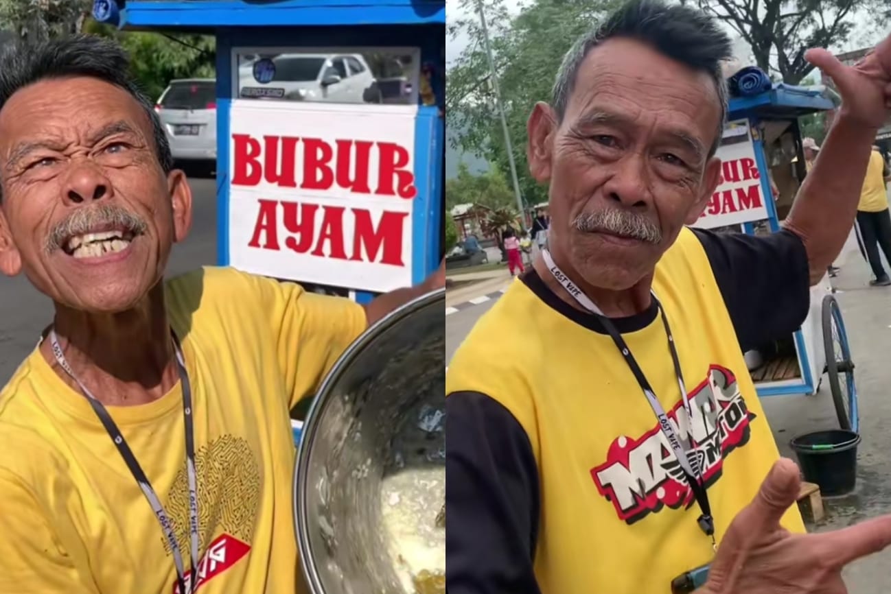 Nasib malang mang bilal tukang bubur viral asal sumedang